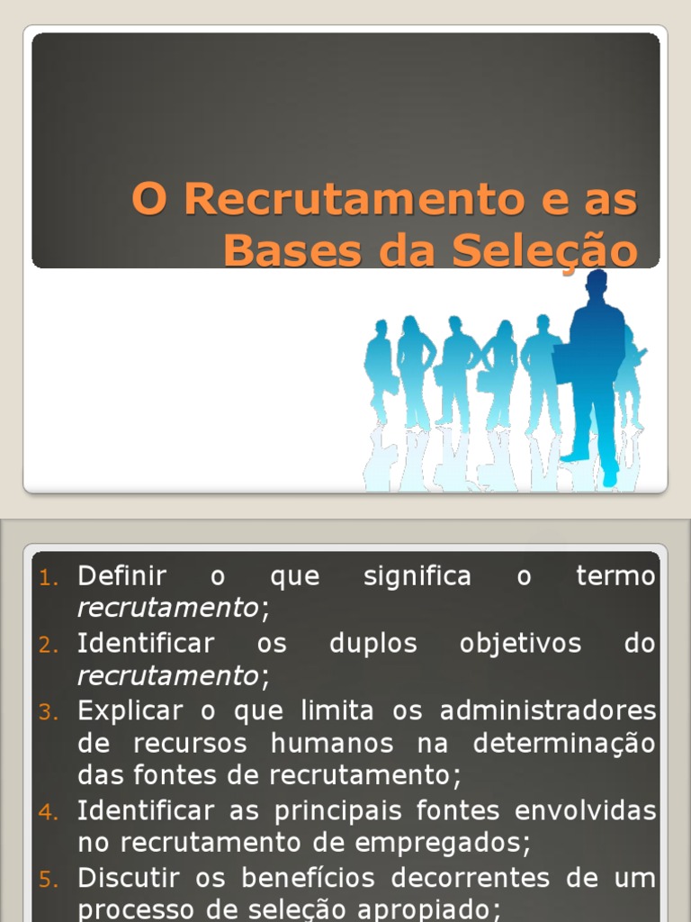 Recrutamento e Seleção de Pessoas | PDF | Recrutamento | Gestão de ...