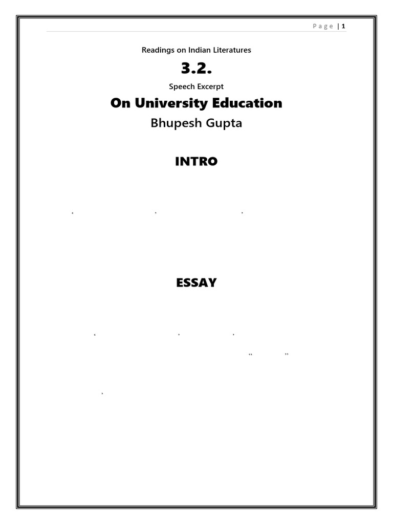 Bhupesh Gupta's JNU Critique | PDF