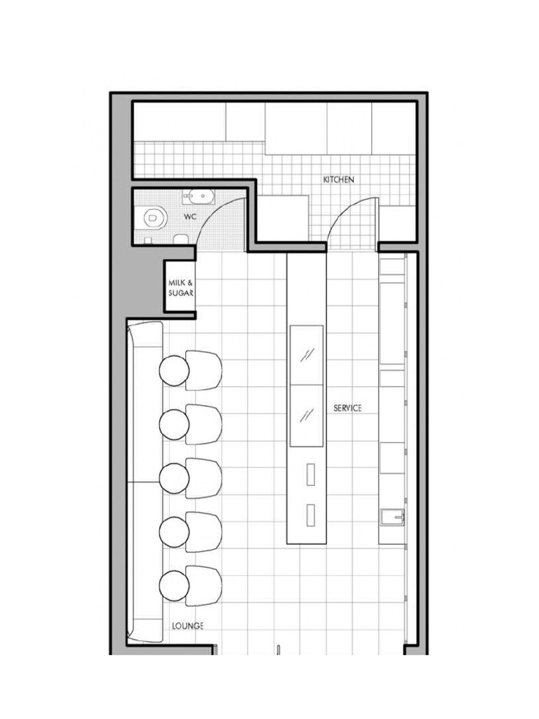 Diseño Layout de Un Cafe. | PDF
