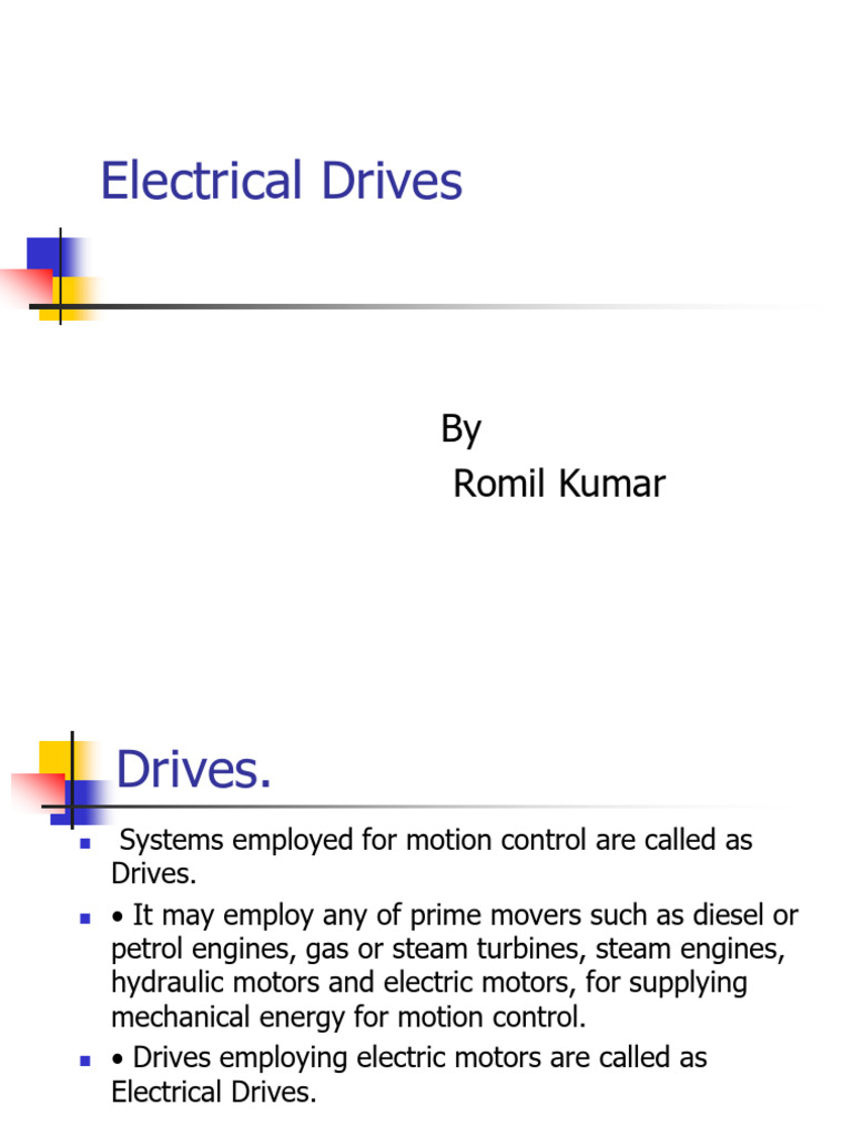 Overview of Electrical Drives | PDF | Electric Motor | Engines
