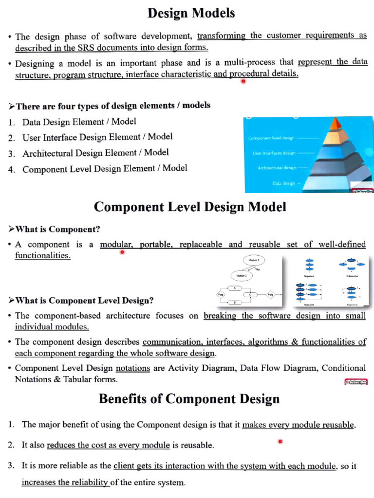 Component Level Design and Components Level Design for Web Apps | PDF ...