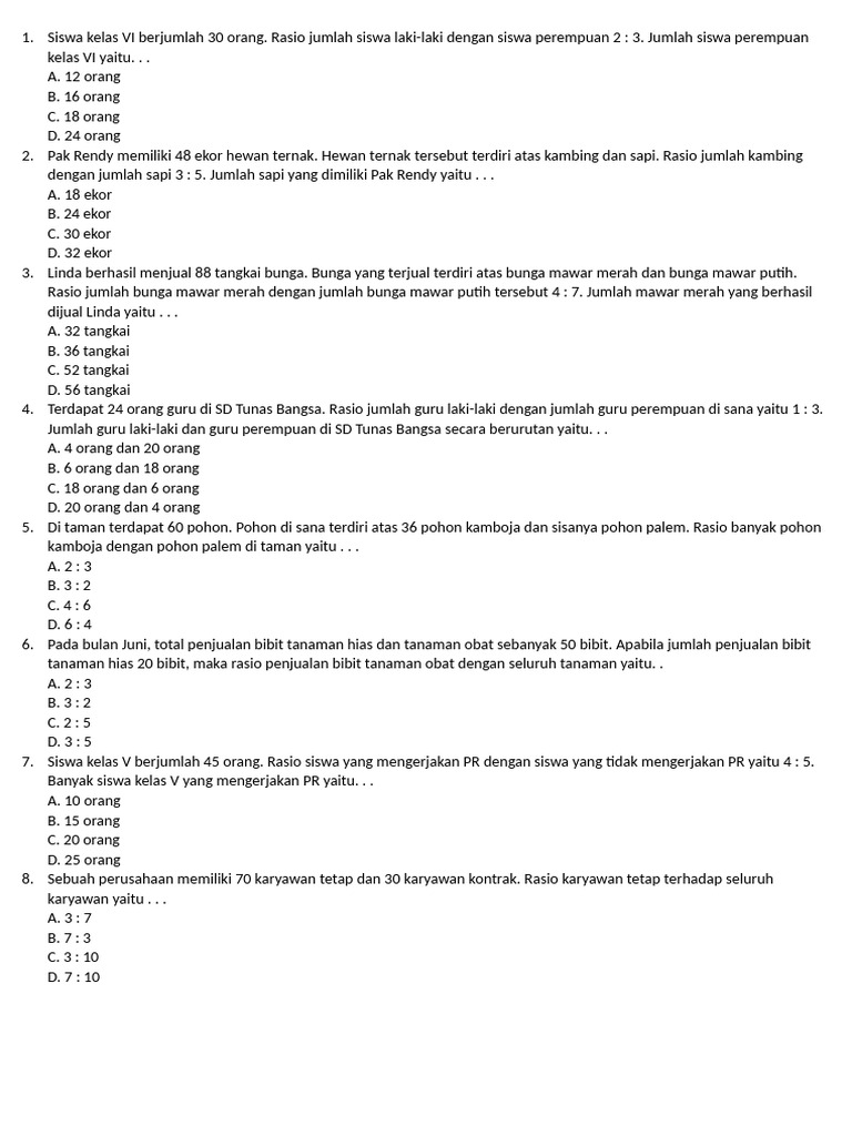 Rasio 1 | PDF