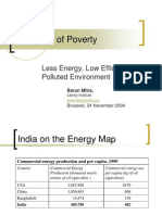 Problems of Poverty: Less Energy, Low Efficiency, Polluted Environment