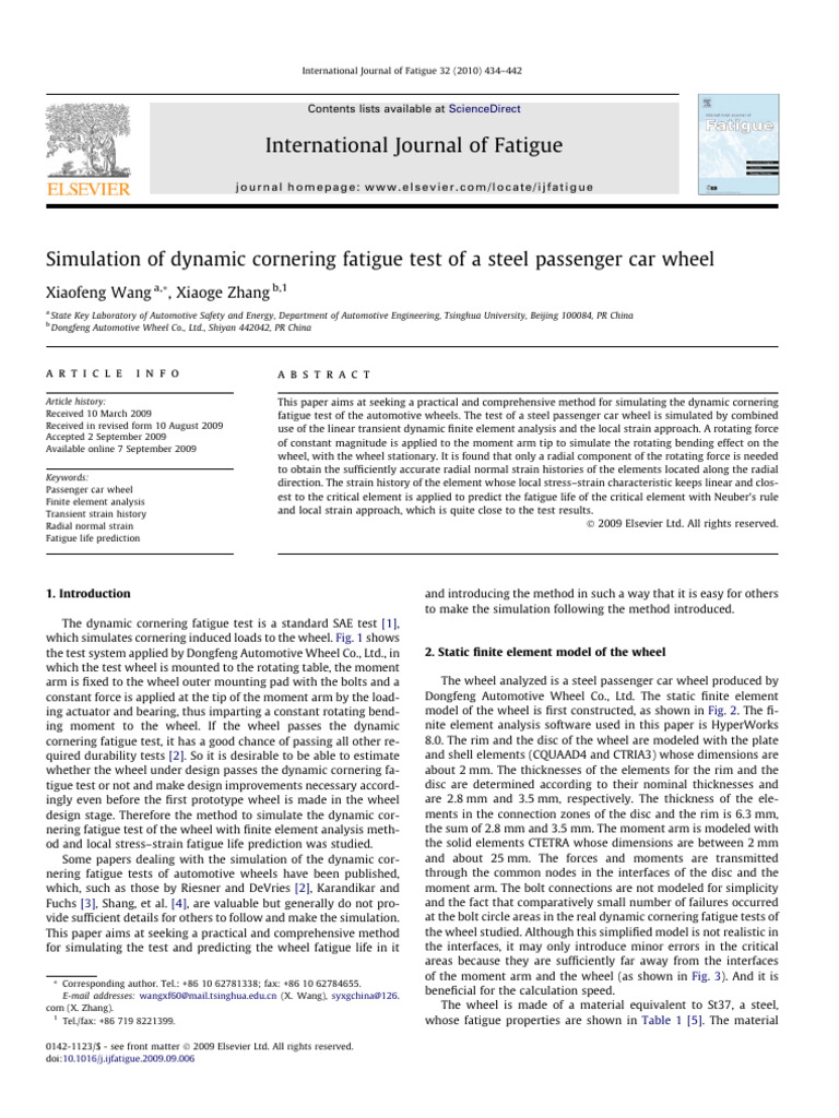 Dynamic Fatigue Testing of Steel Wheels | PDF | Fatigue (Material ...