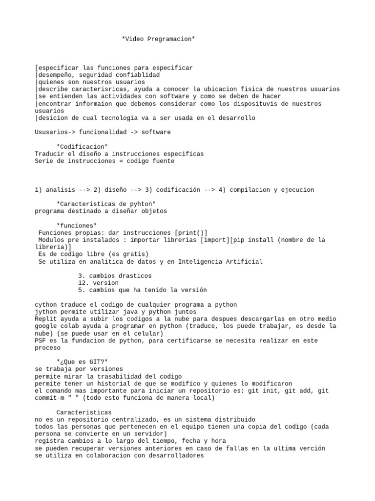 Clase Progrmacion I 16 de Agosto 2024 | PDF | Python (lenguaje de ...
