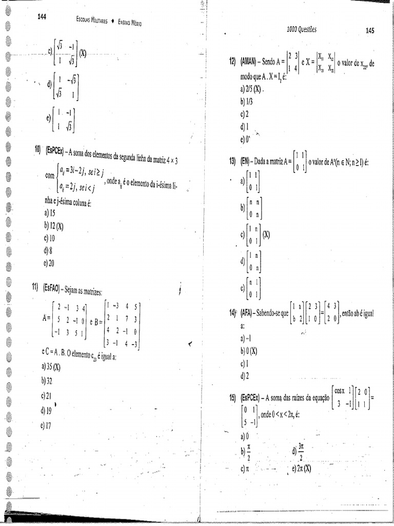 Provas Militares Questoes de Matematica - Pag77 | PDF