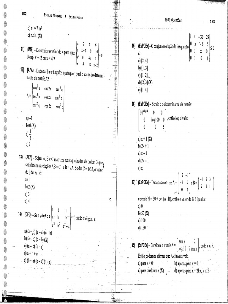 Provas Militares Questoes de Matematica Pag81 | PDF