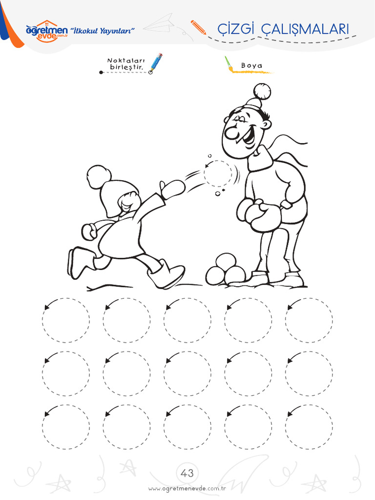 1 Sinif Cizgi Calismalari Sayfalar 44 | PDF