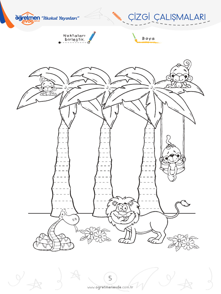 1 Sinif Cizgi Calismalari Sayfalar 2 | PDF