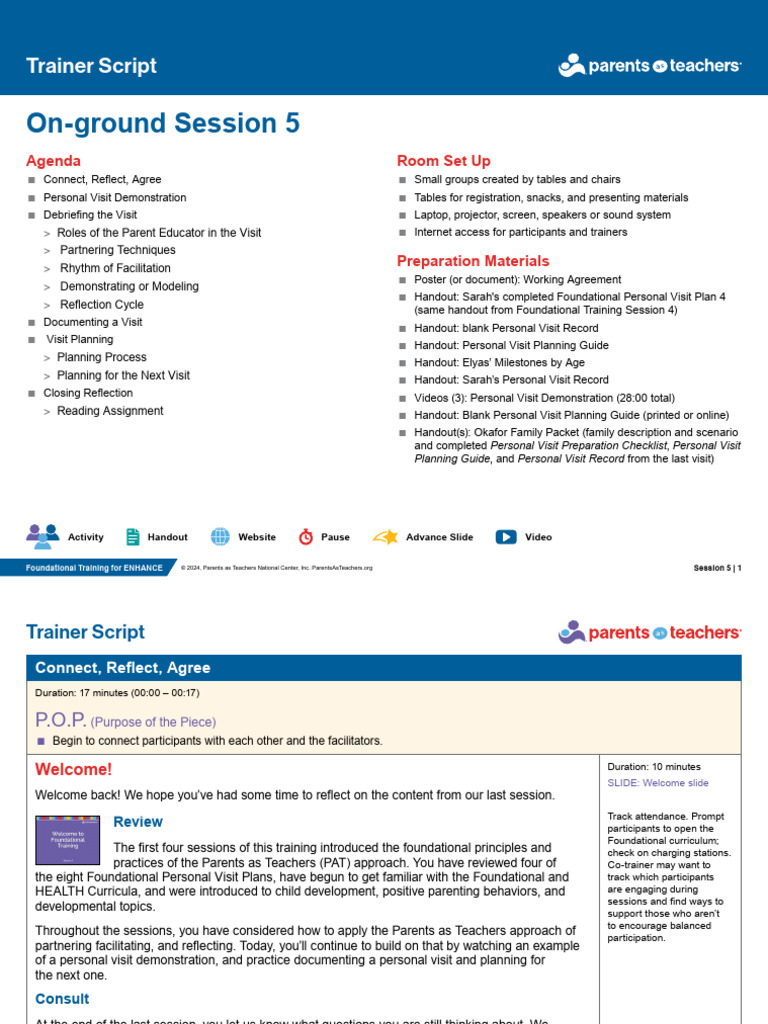 ENHANCE Foundational Training Session 5 | PDF | Teachers | Child ...