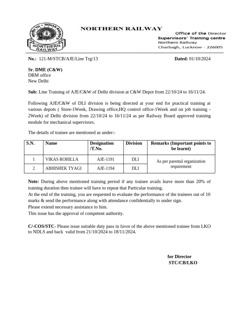 Line Training Schedule for AJE/C&W 2024 | PDF | Technology & Engineering
