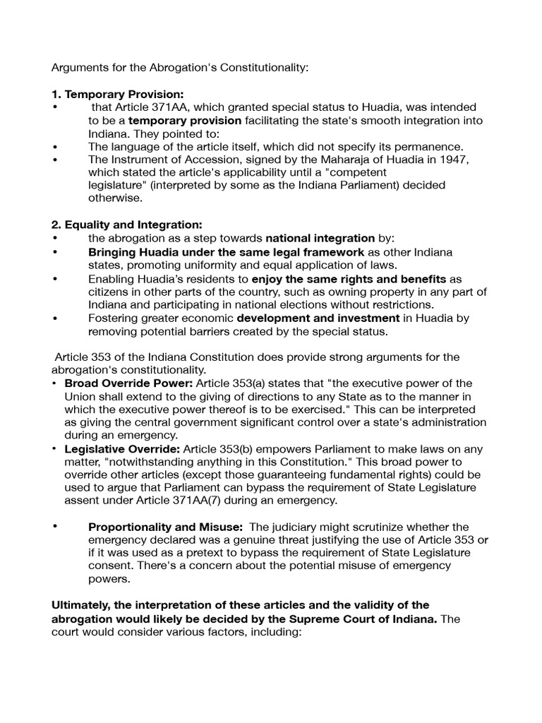 Constitutionality of Huadia's Abrogation | PDF | Justice | Crime & Violence