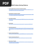 DSA Patterns Sheet Kushal Vijaya | PDF