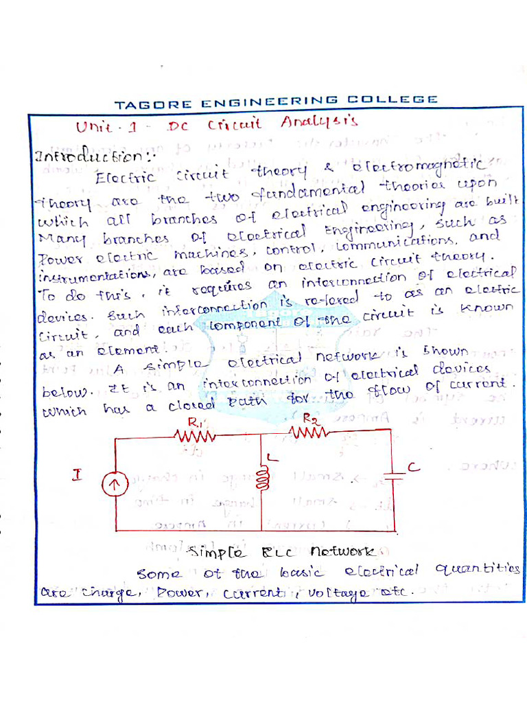 Circuit Analysis Notes | PDF