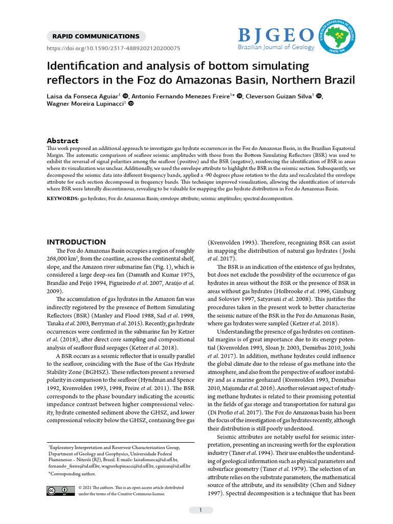 BSR Paper | PDF | Spectral Density | Reflection Seismology