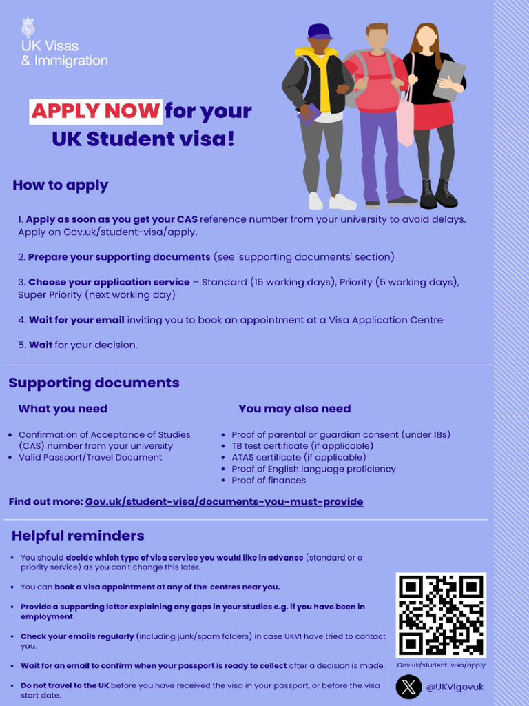 Leaflet How To Apply For Your UK Student Visa | PDF