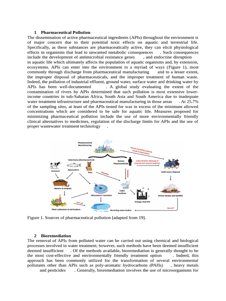 Sources and Impact of Pharmaceutical Pollution | PDF | Water | Pollution