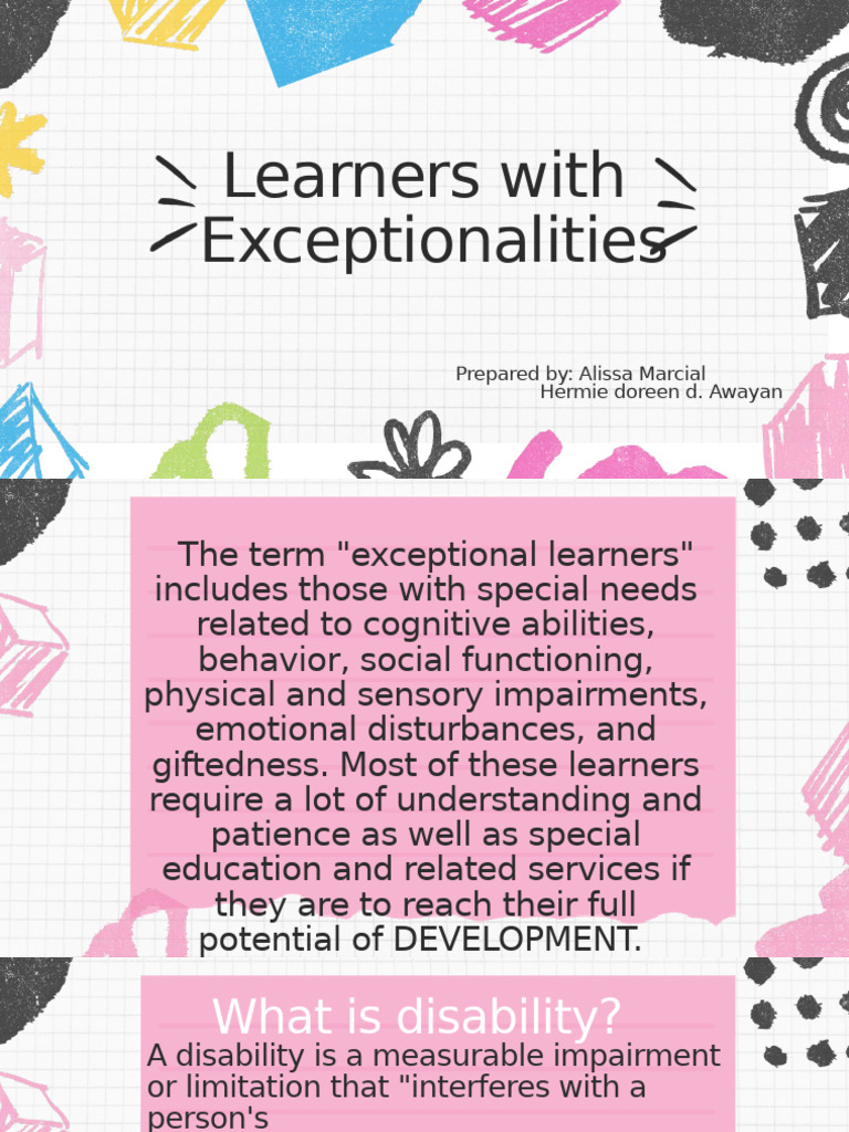 Learners With Exceptionalalist | PDF | Attention Deficit Hyperactivity ...