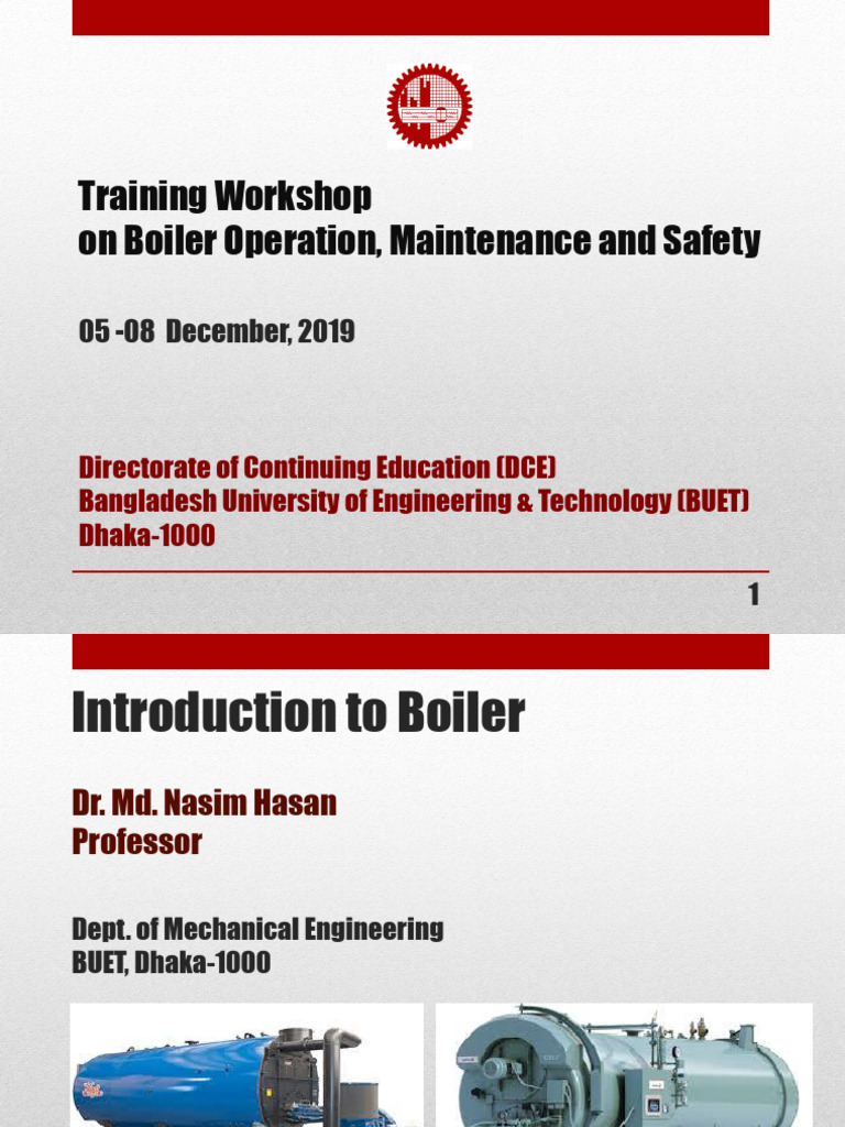 Boiler Operation and Safety Workshop | PDF | Boiler | Horsepower