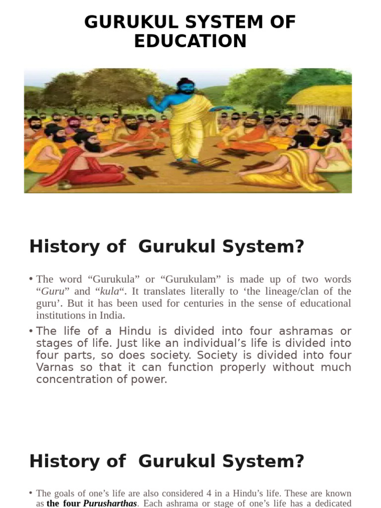 Overview of the Gurukul Education System | PDF | Guru | Indian Religions