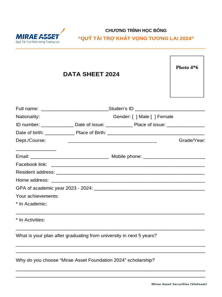 Form Dang Ky Hoc Bong MF2024 | PDF