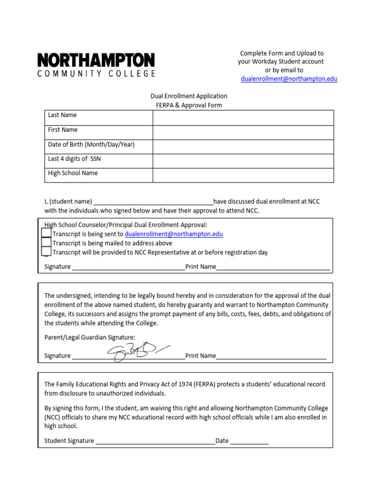 De Ferpa Form | PDF