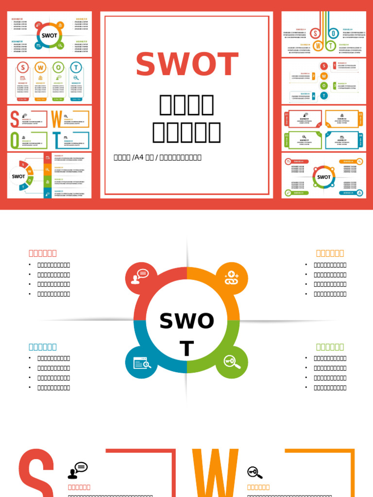 SWOT分析图形图表 | PDF
