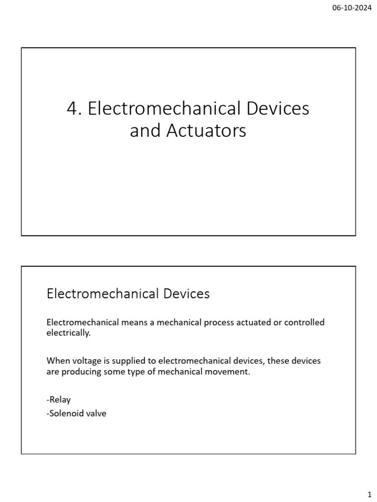 ELECTROMECHANICAL DEVICES DEFINITION AND EXAMPLES visual data 2