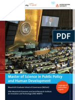 M.Sc. Public Policy and Human Development