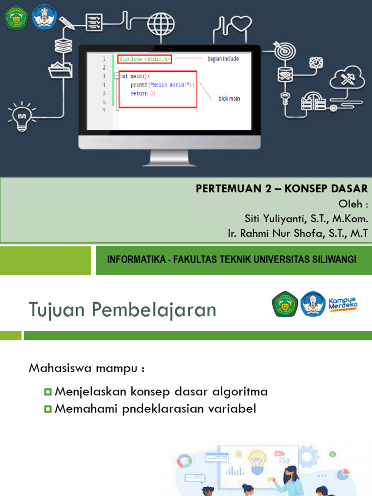 Konsep Dasar Algoritma dan Variabel | PDF | Metode & Bahan Ajar