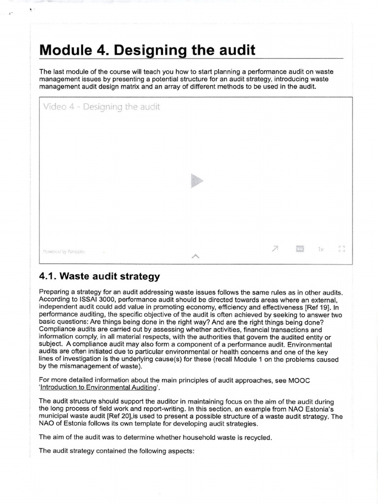 6 - Module 4. Designing The Audit | PDF