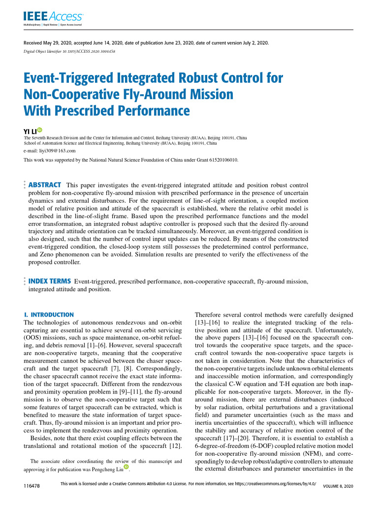 EventTriggered_Integrated_Robust_Control_for_NonCooperative_Fly