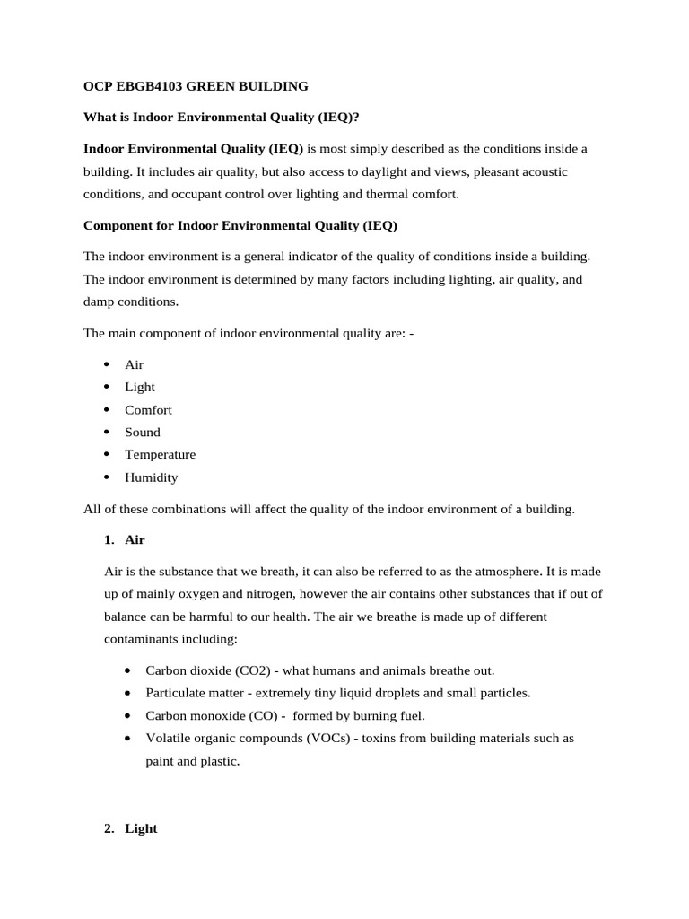 Ocp Ebgb4103 Green Building Notes Pdf Atmosphere Of Earth Sound