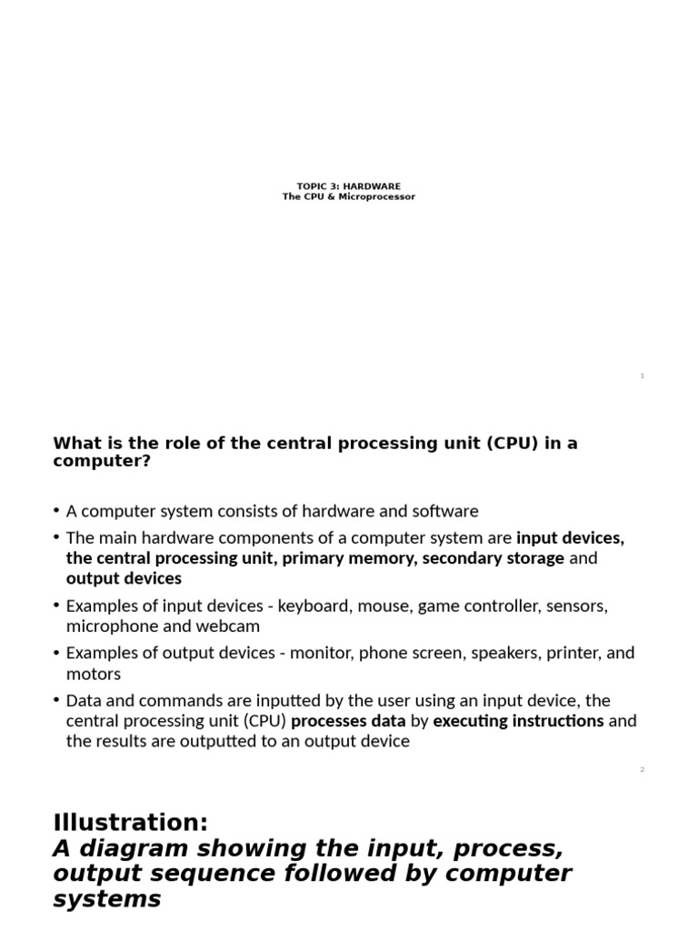 Understanding CPU and Microprocessor Functions | PDF | Computer Data ...