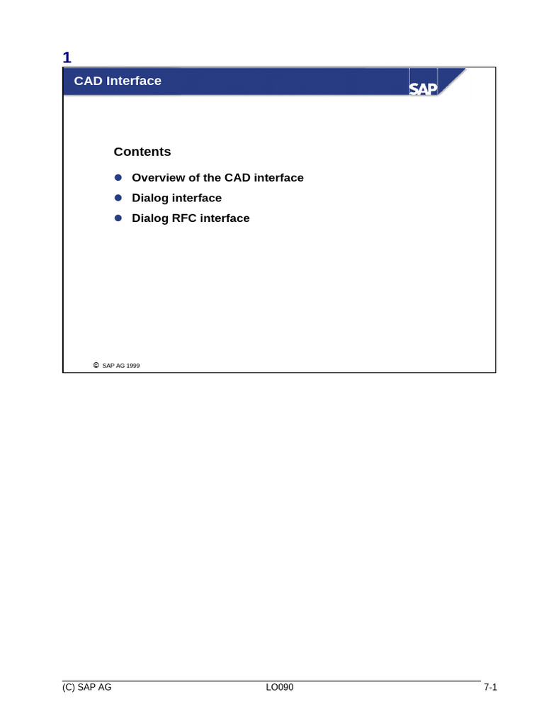 SAP CAD Interface Overview and Features | PDF | Computer Architecture ...