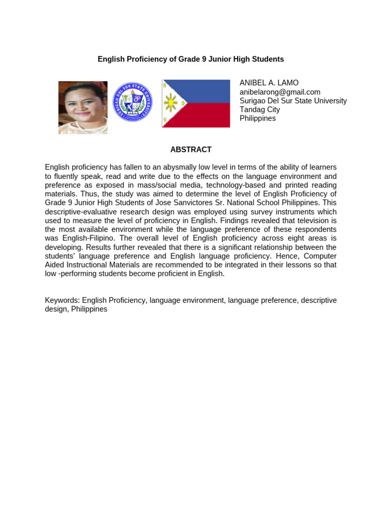 Enhancing English Proficiency in Grade 9 | PDF | Language Education ...
