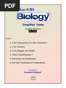 Complete Notes - Class 8 Biology (Eng) - Rasheed Odakkal