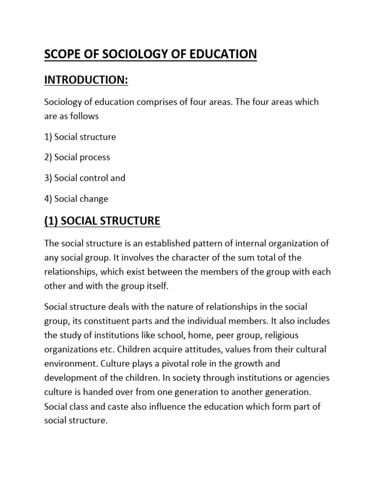 1.2 Scope of Sociology Razi Sir | PDF | Socialization | Psychological ...