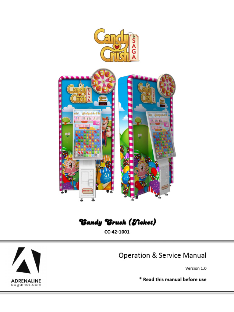 Candy Crush Ticket Operation Manual V1.0 | PDF | Computer Monitor | Usb