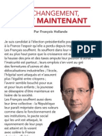 La lettre aux français de François Hollande