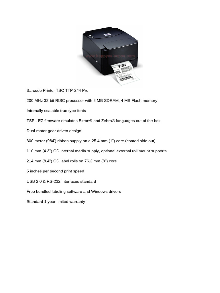 Barcode Printer | PDF | Computers | Technology & Engineering