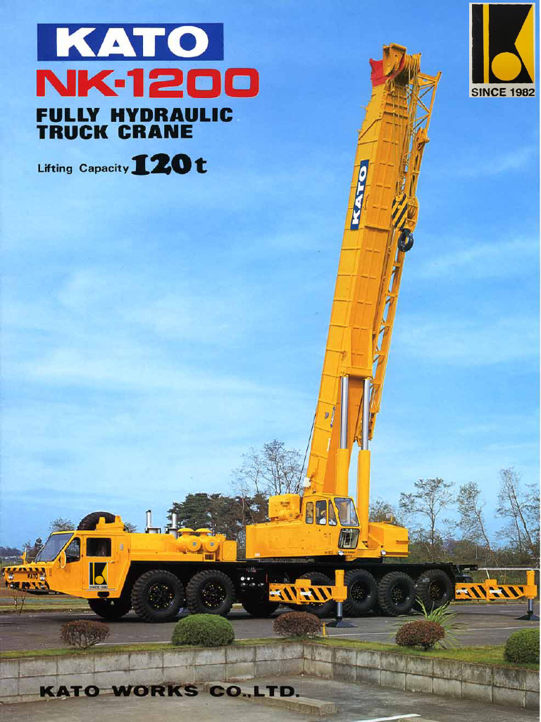 Kato Crane-120t Load Chart | PDF