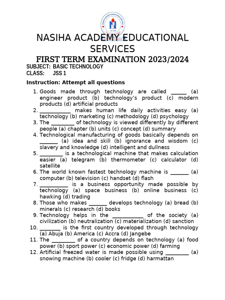 Basic Tech | PDF | Technology & Engineering