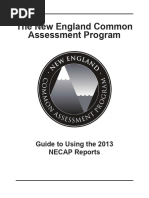 Guide To Using The 2013 NECAP Reports