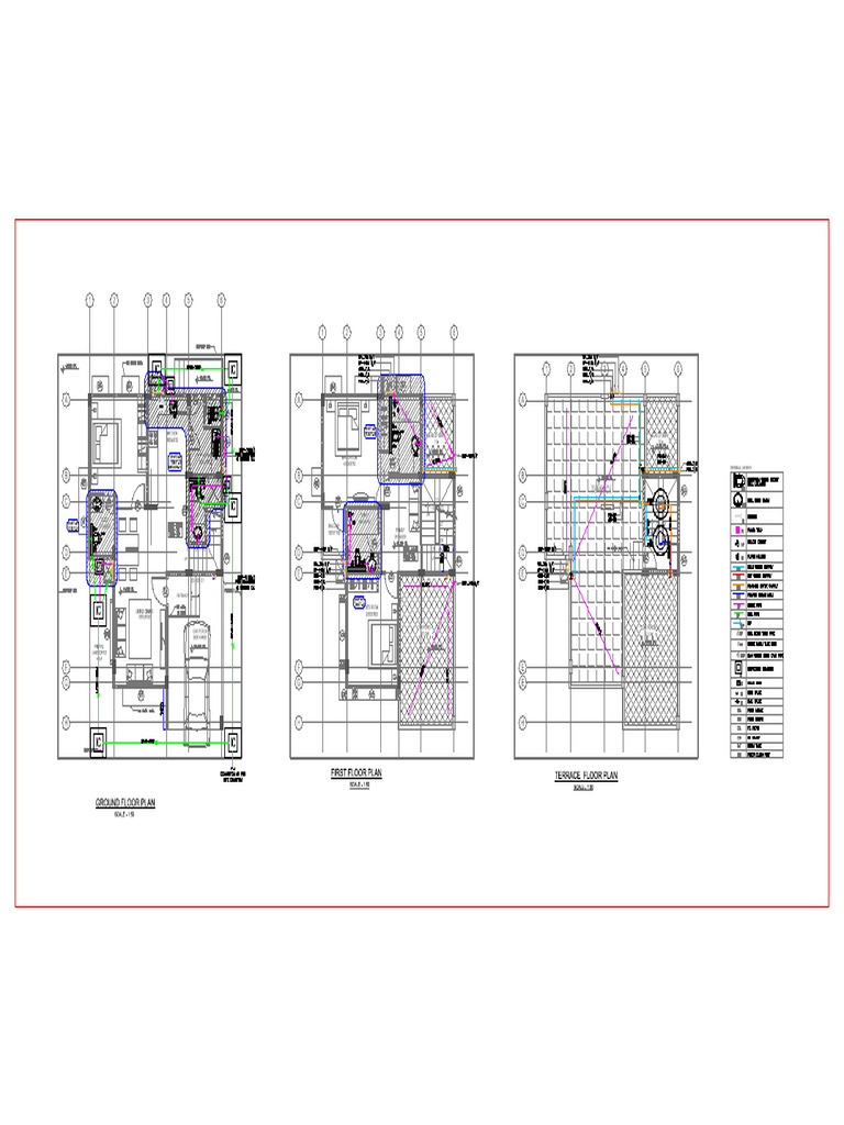 Plumbing Layout Drainage and Water System-Model (1) | PDF