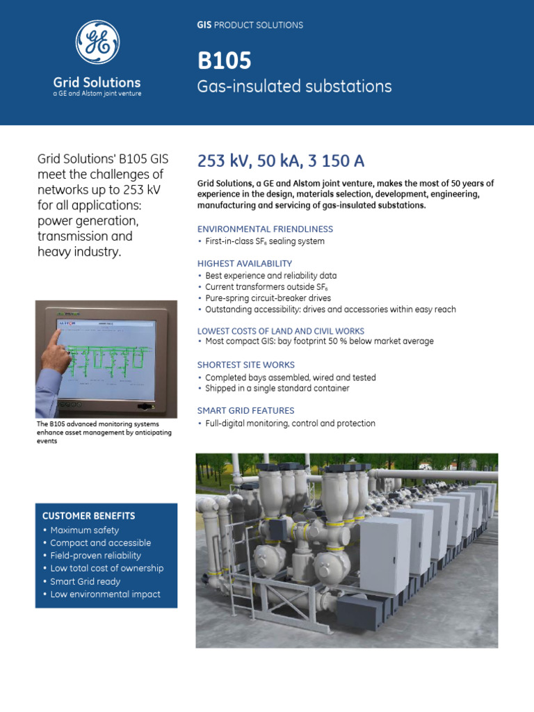 Grid-GIS-L3-B105 253 KV 50 Ka 3150 A-0990-2015 10-EN | PDF