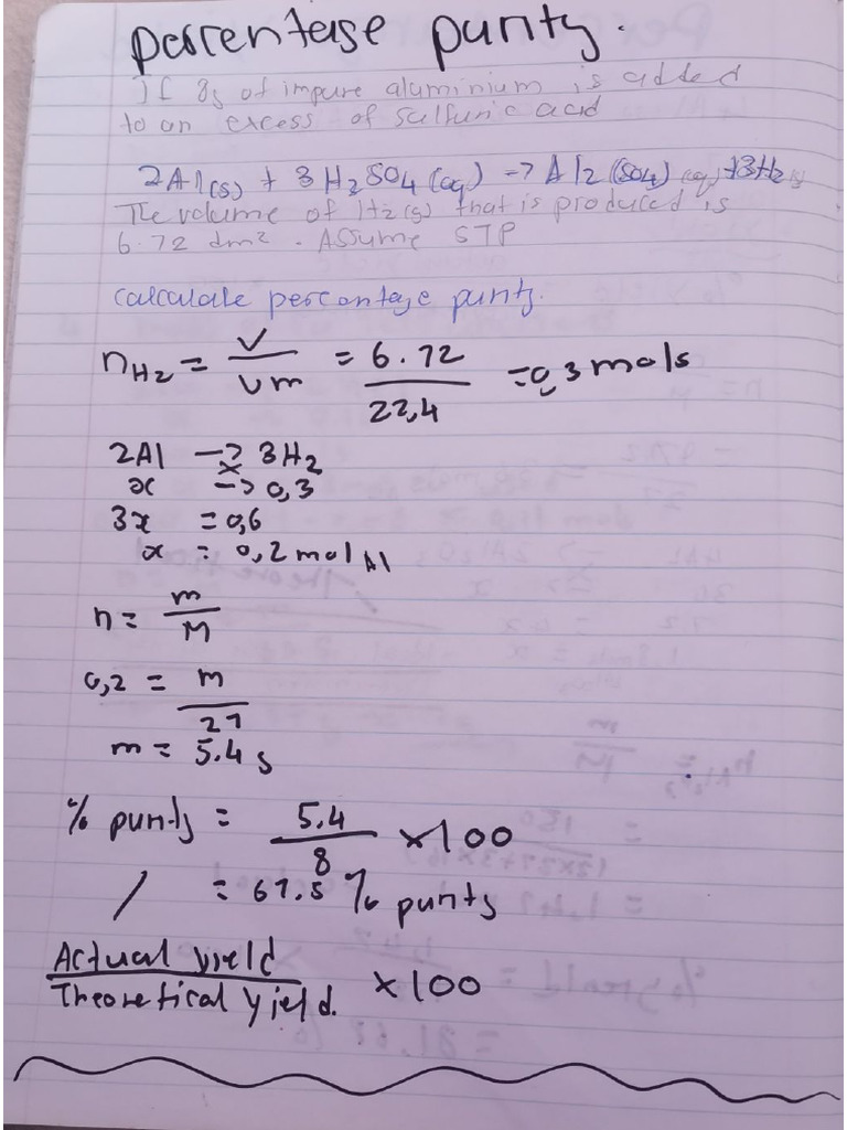 Grade 12 Stoichiometry | PDF