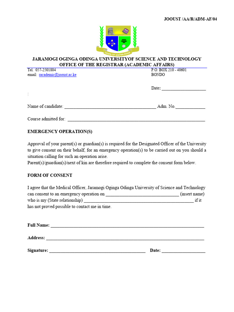 Emegency Operation(s) . | PDF