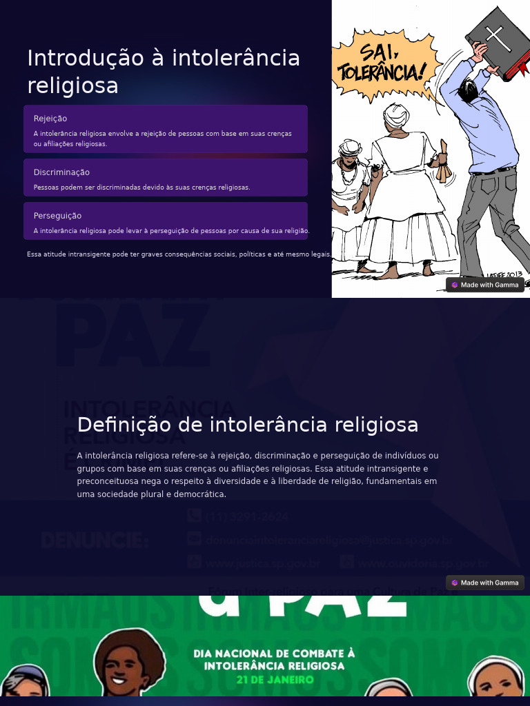 Intolerância Religiosa: Causas e Impactos | PDF | Liberdade de religião ...