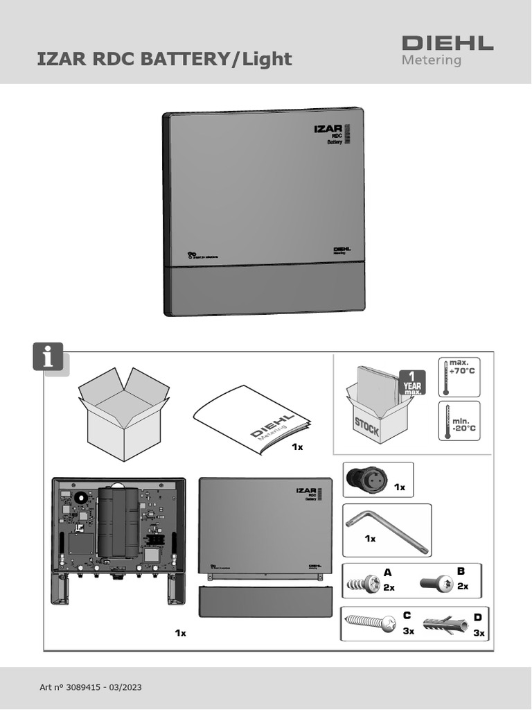 IZAR RDC Battery and Light Overview | PDF